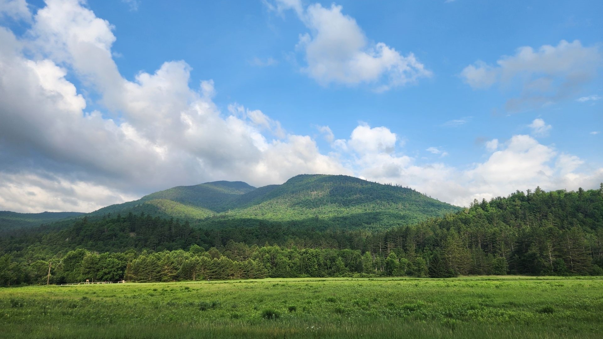 From Rt 73, Blueberry Mountain in the shoulders of Porter on the left.