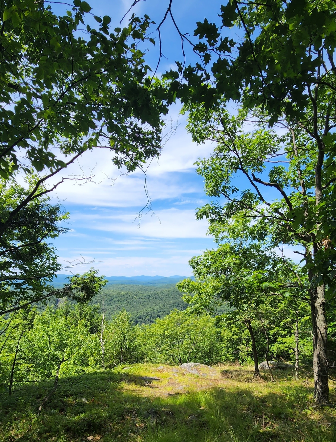 At the ridge.