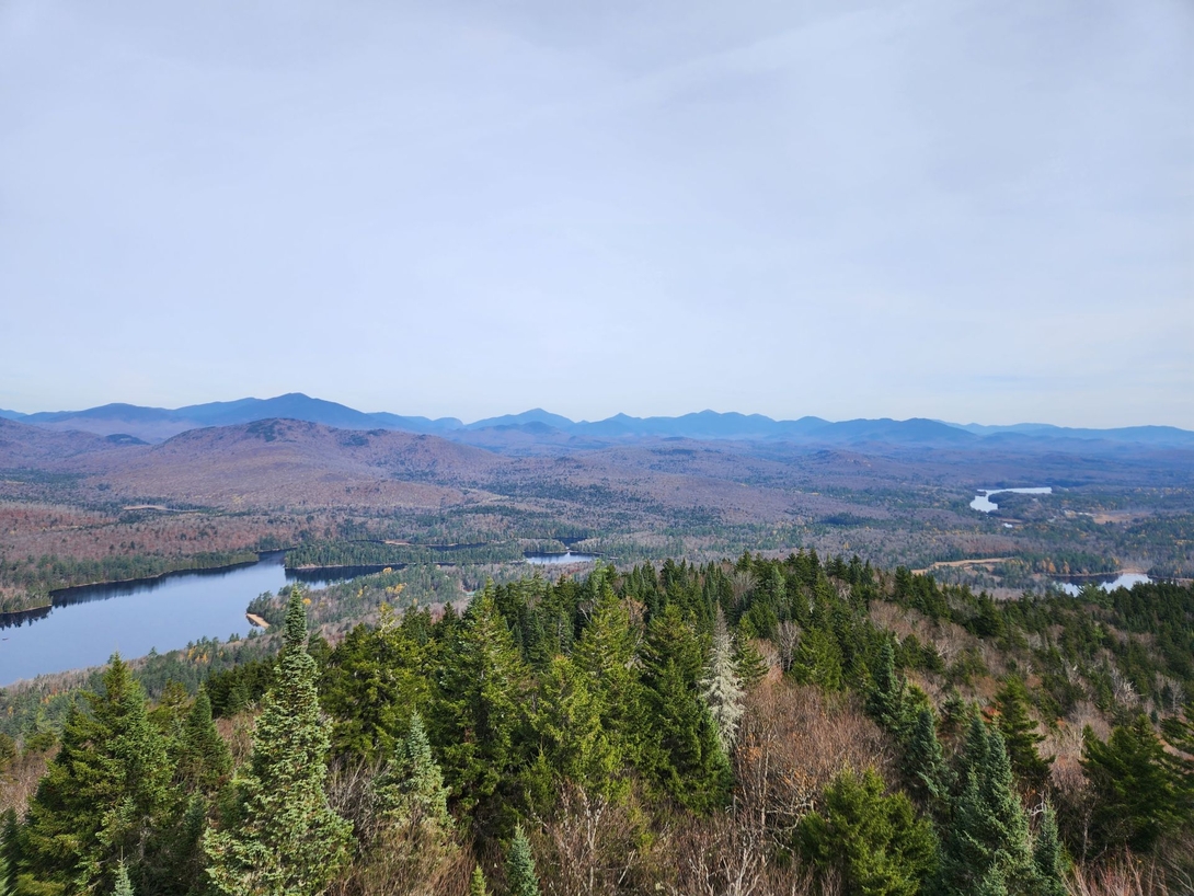 View of the high peaks from goodnow mt fire tower
