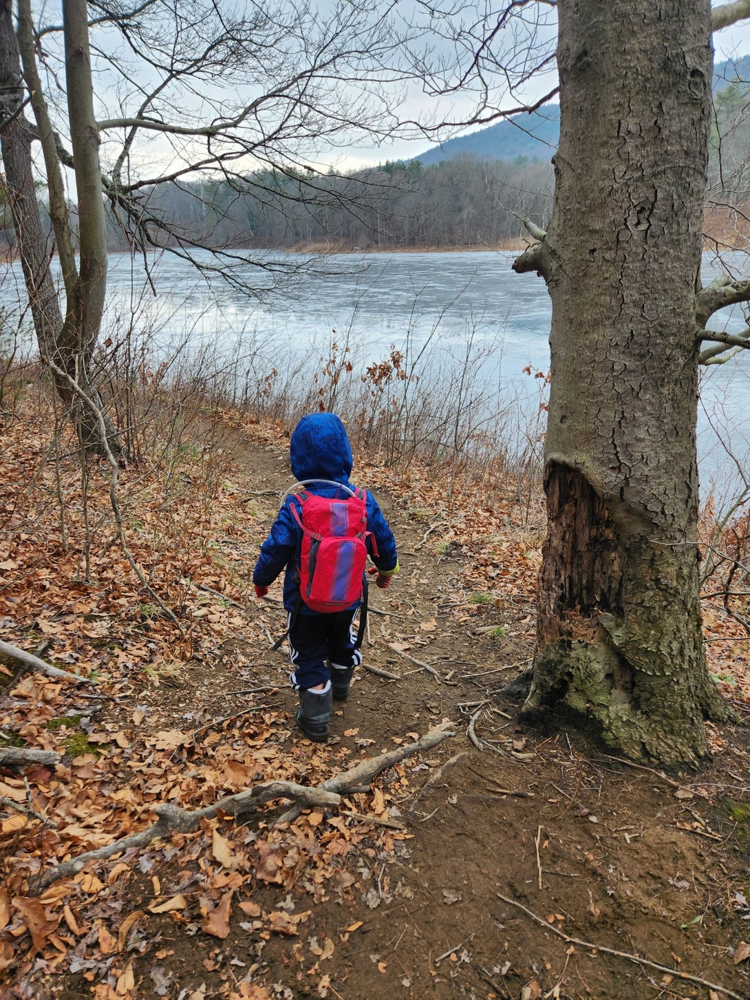 Quinn on the trail at moreau