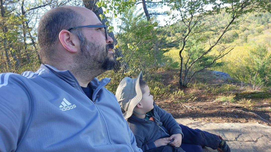 looking out from western ridge