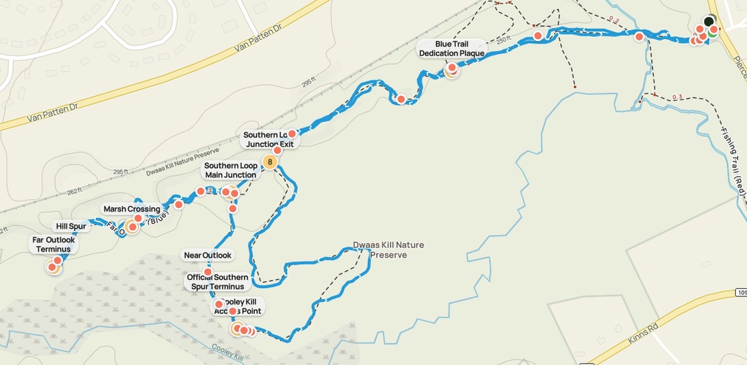dwaaskill blue trail map