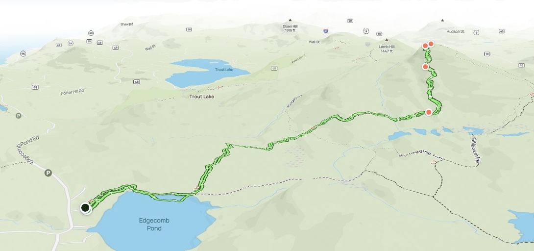 Cat Mountain from Edgecomb Pond