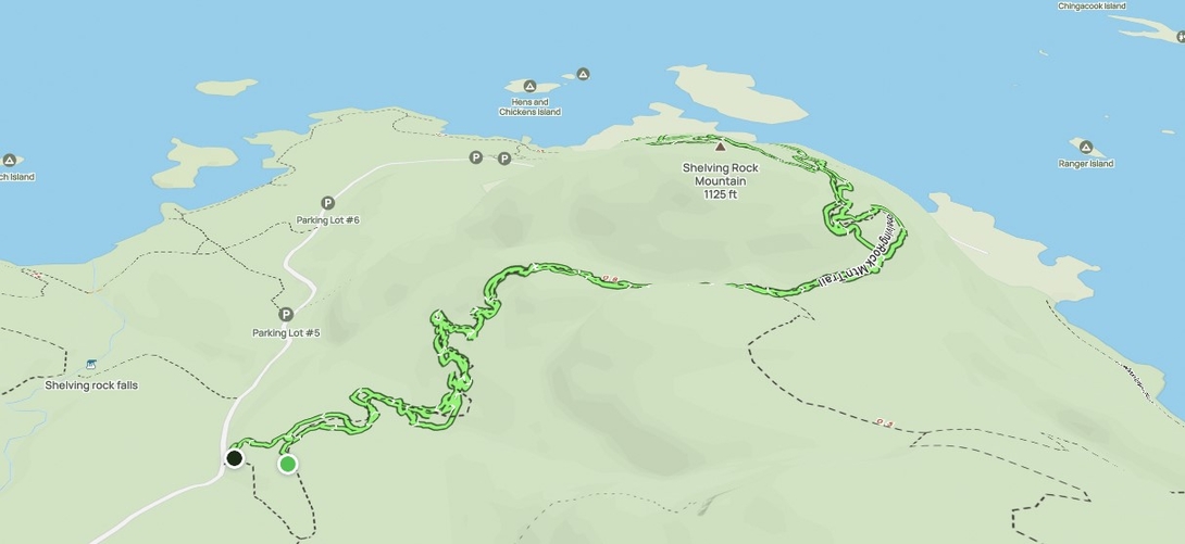 shelving rock mt map winter