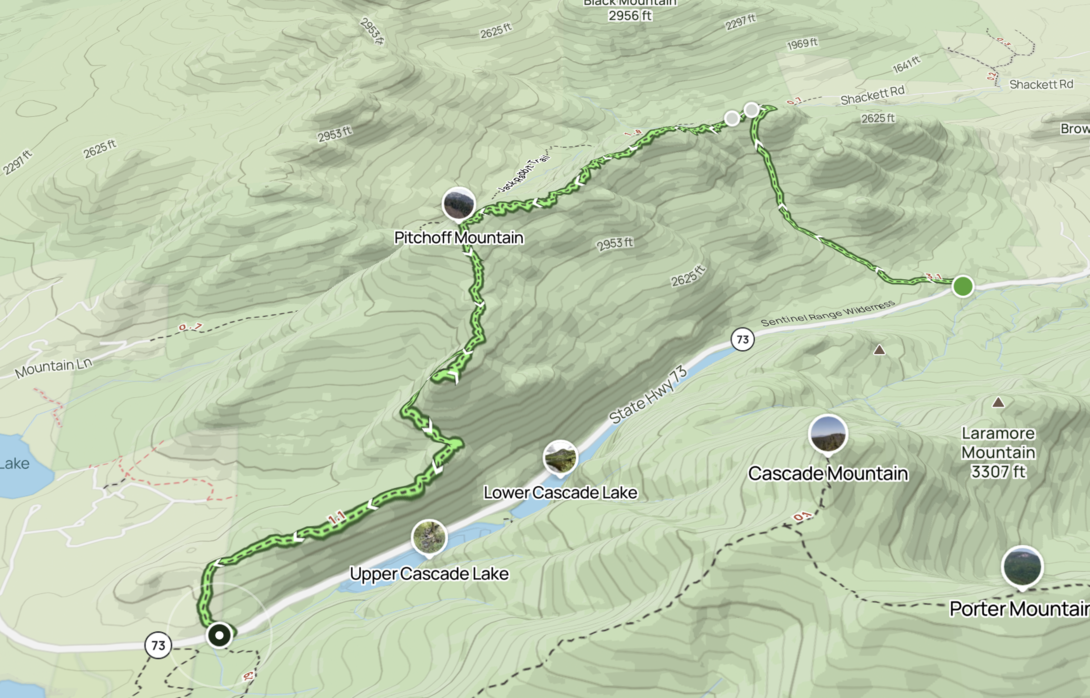 pitchoff traverse map