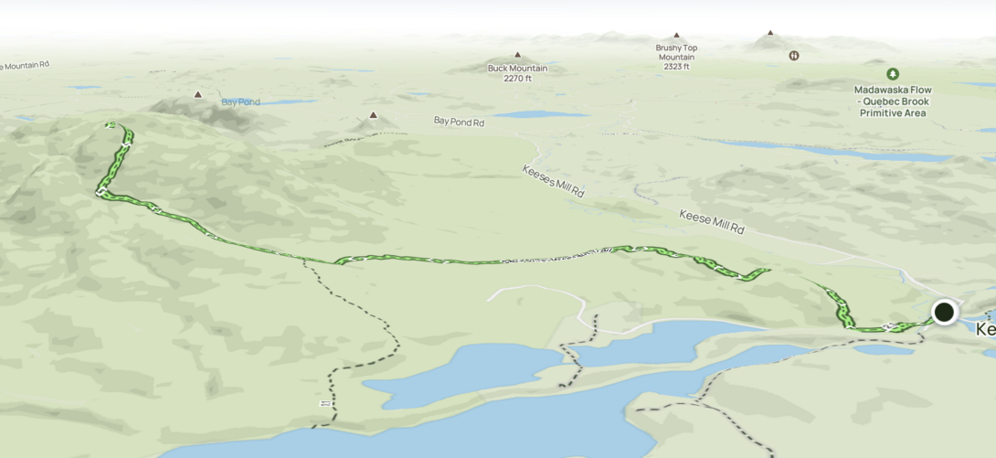 Saint Regis Mountain map