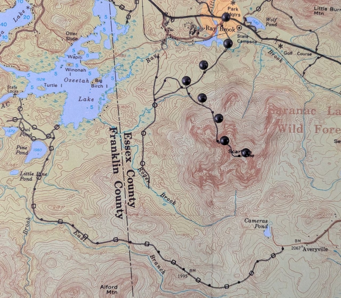 old map of the scarface region